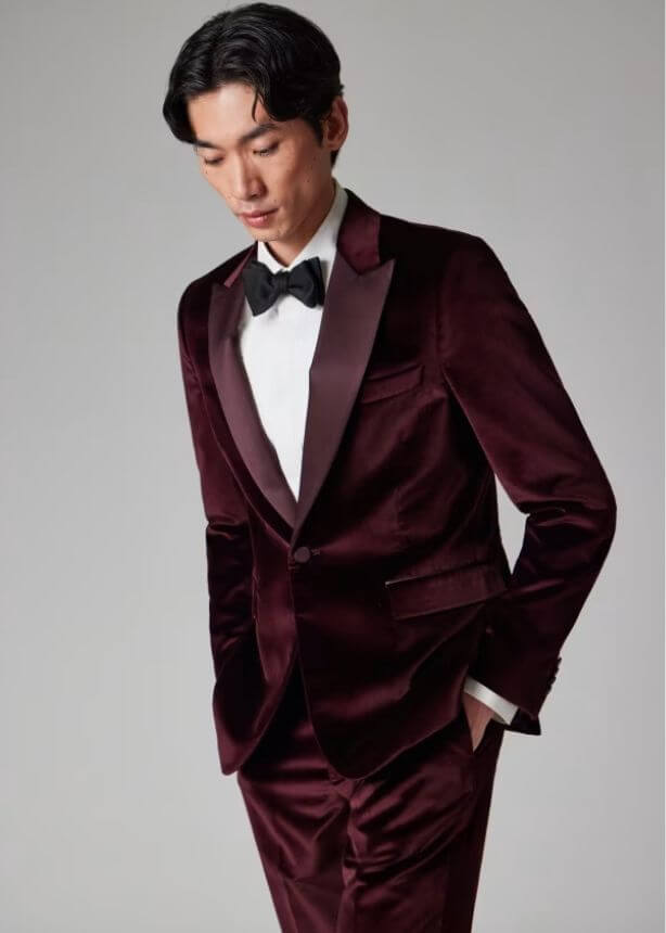 A model in a vegan suit from Paul Smith